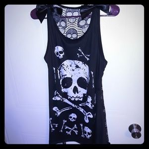 Women's Skull and Crossbone Tank Top